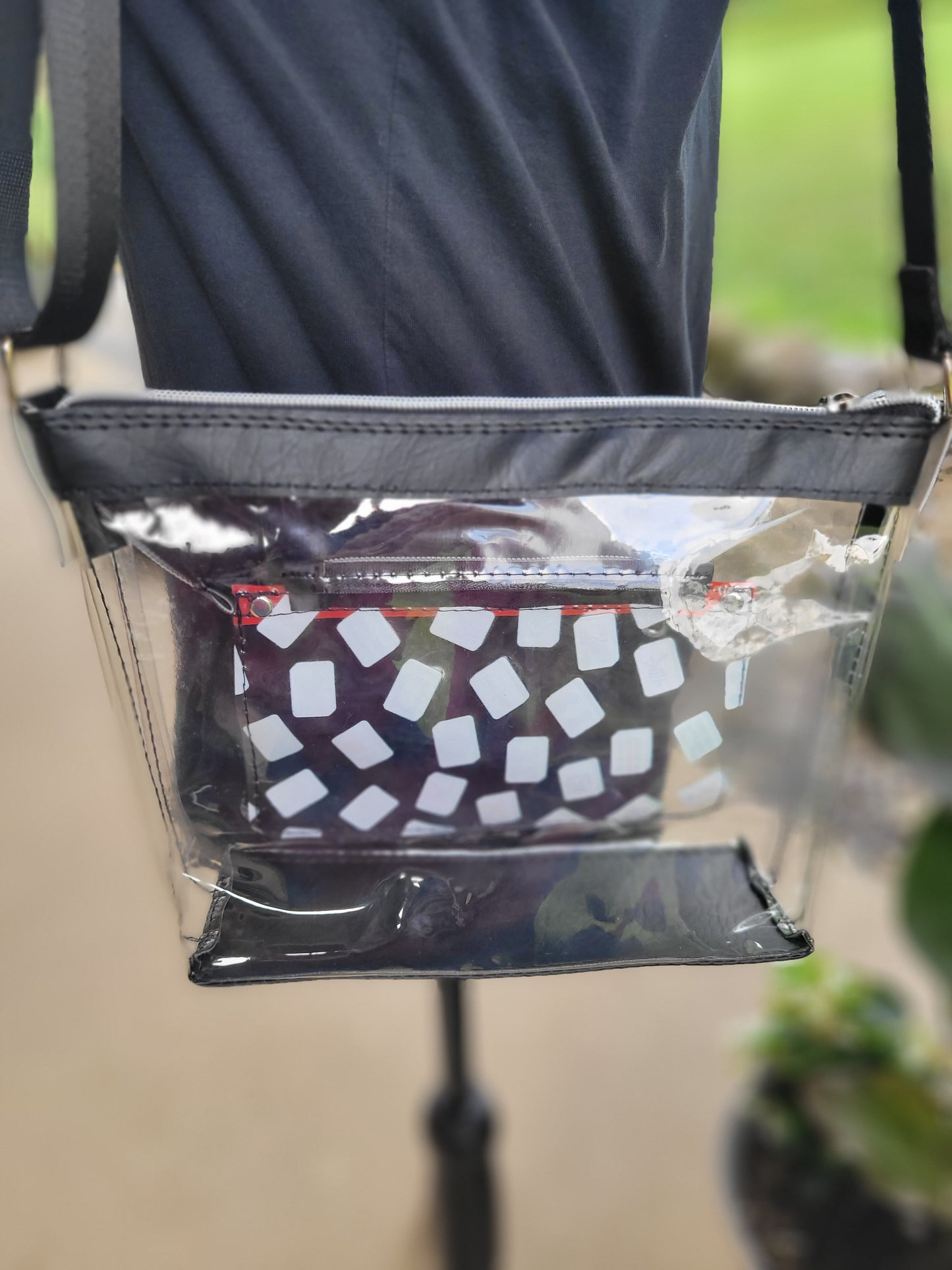 Stadium Purse with Mahjong Tiles