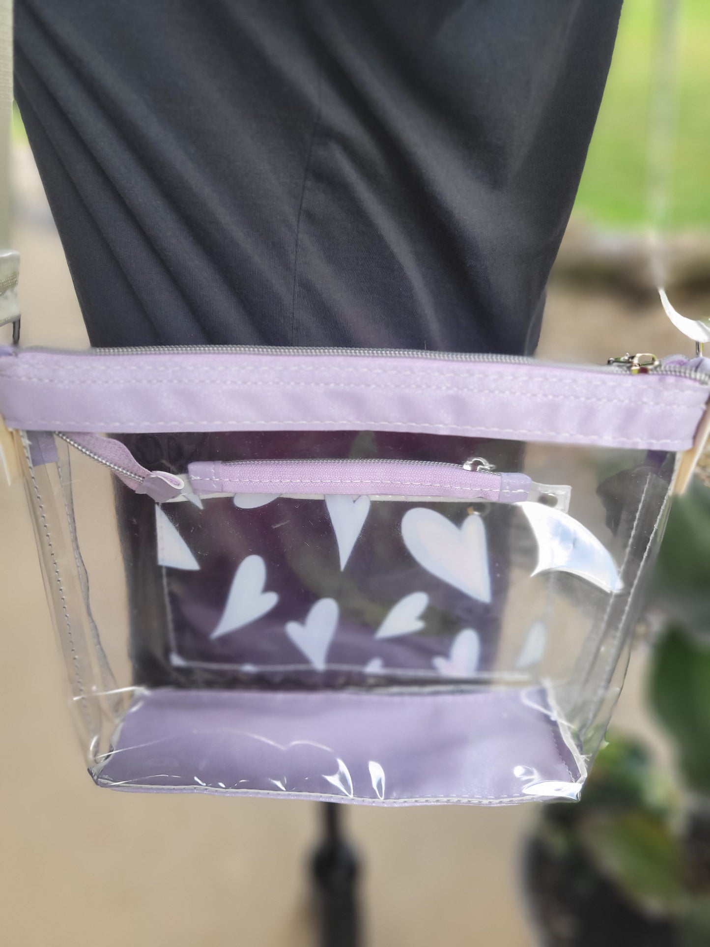 Stadium Purse Pastel Hearts