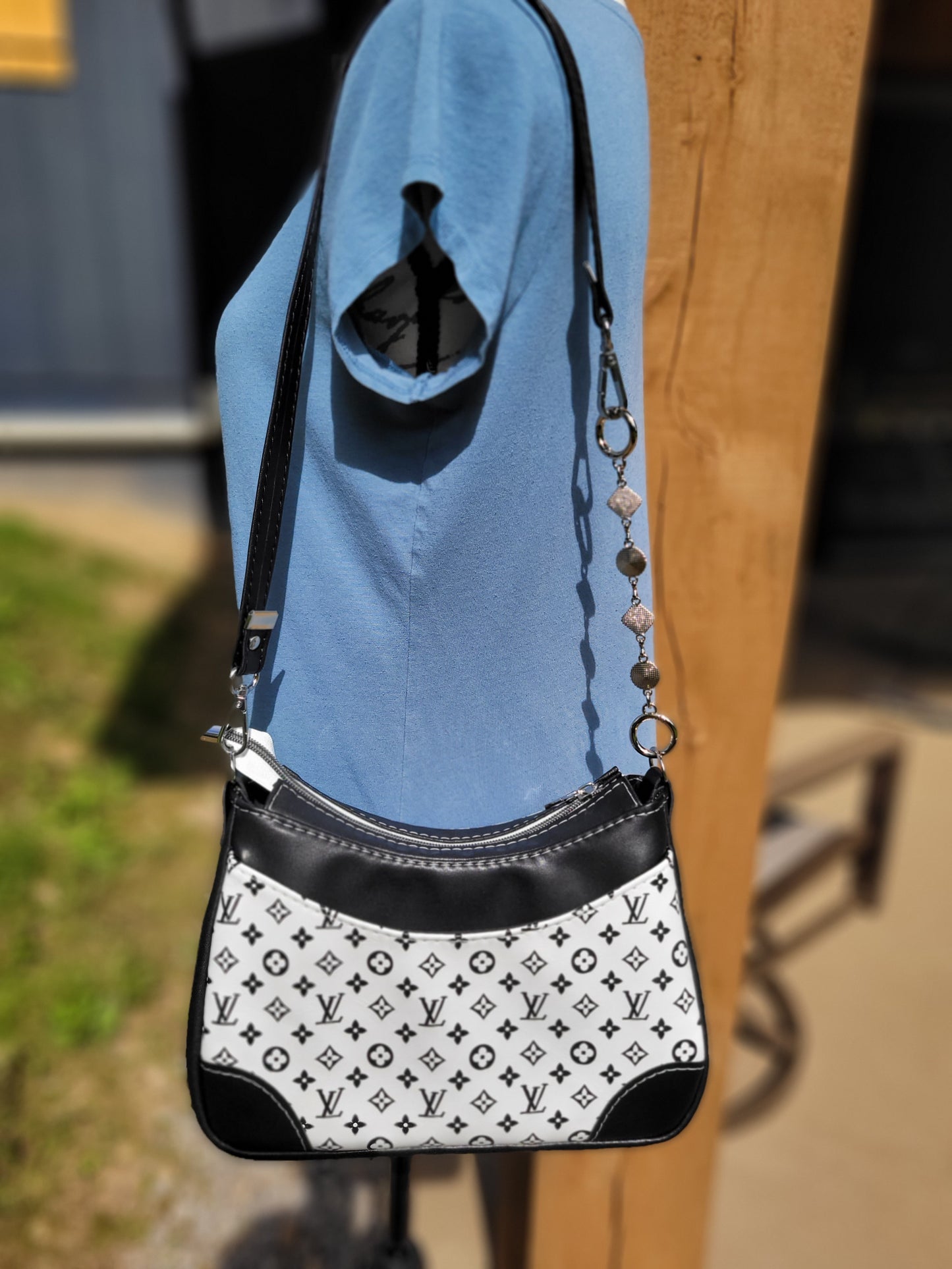 Black & White Shoulder Purse