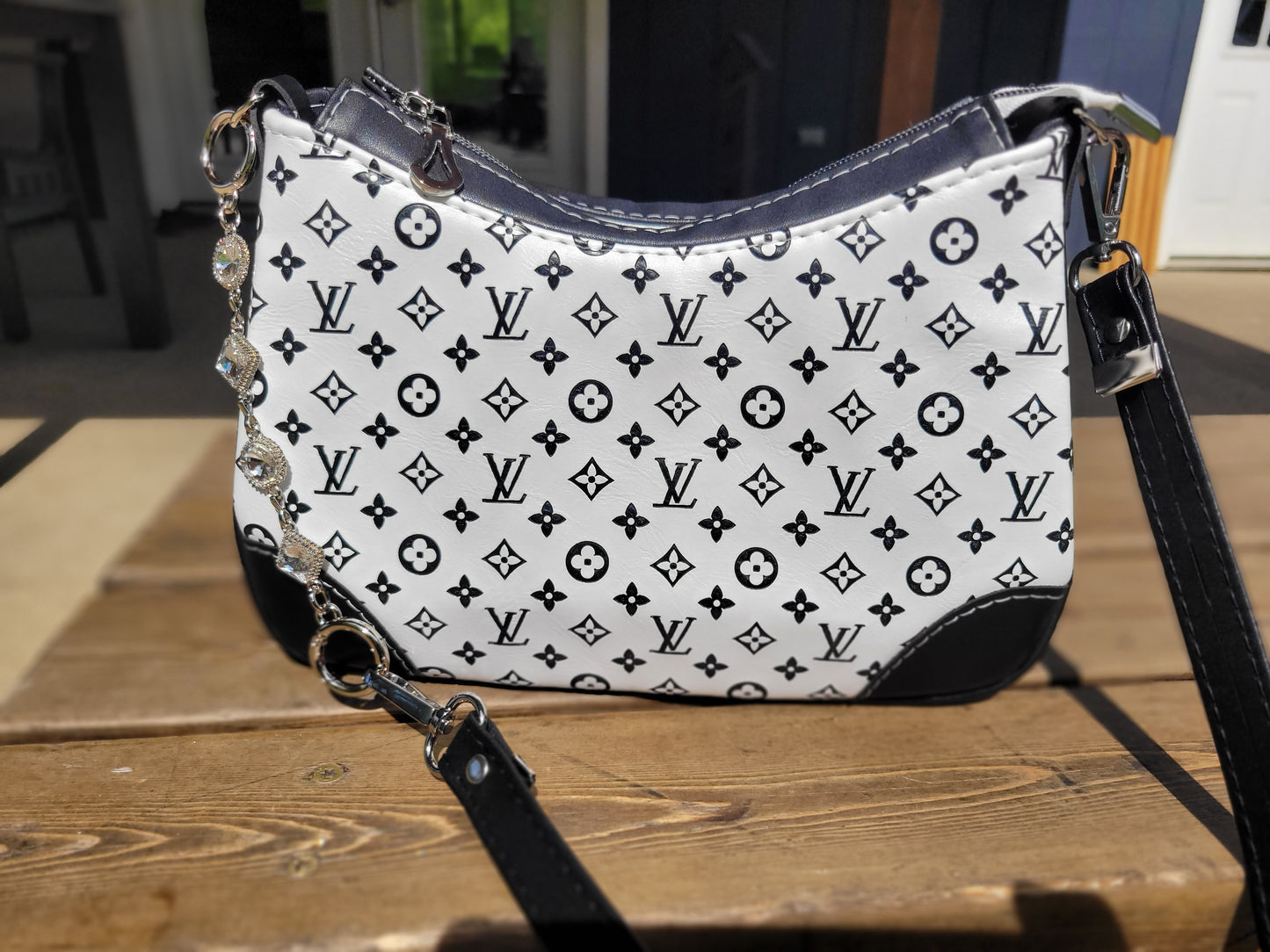 Black & White Shoulder Purse