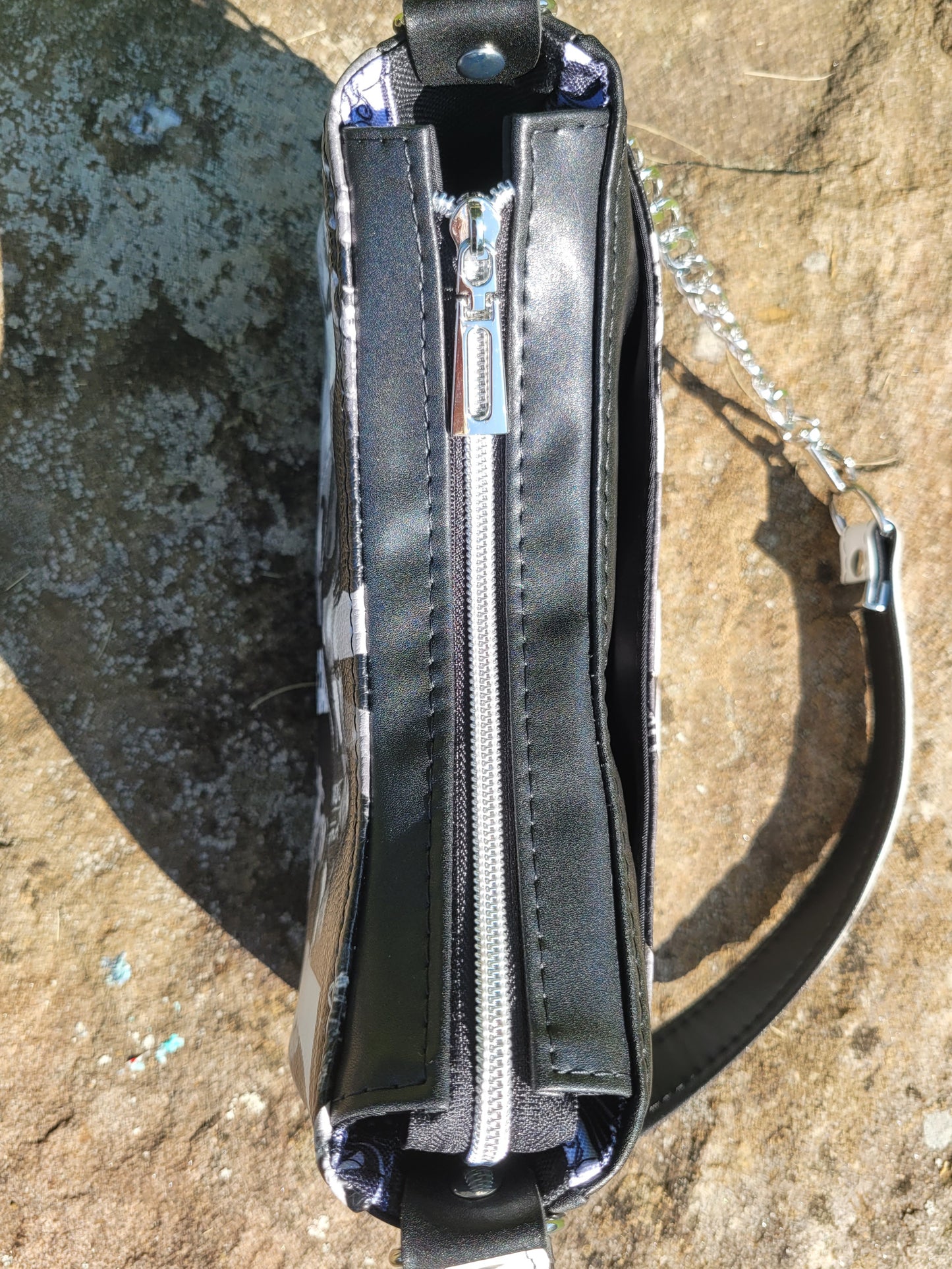 Man in Black Shoulder Purse