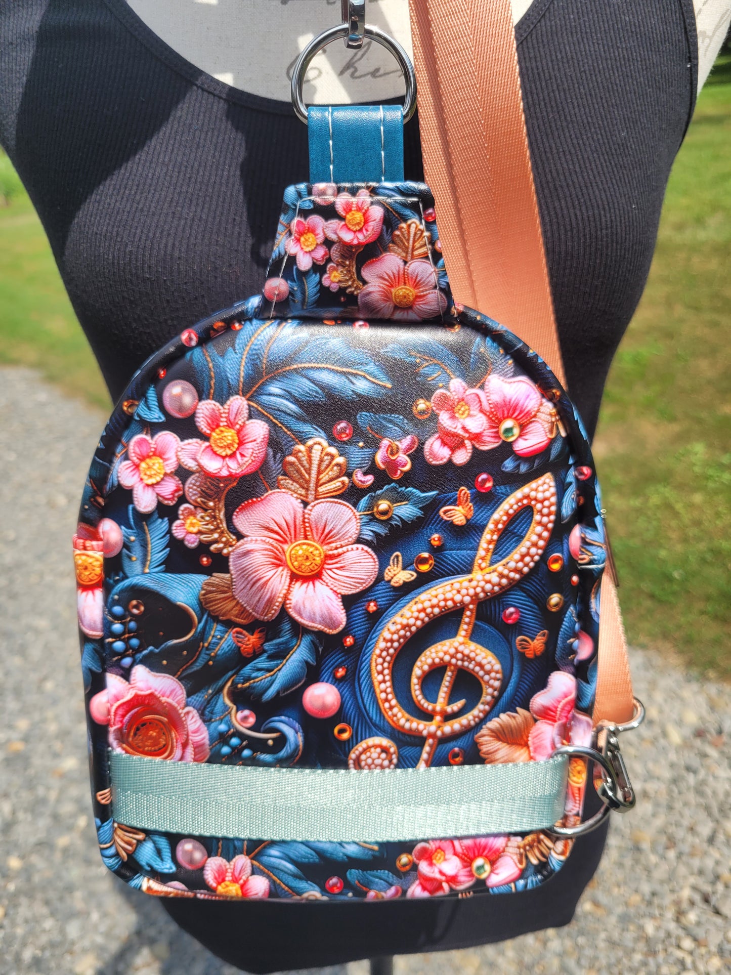 Music Feeds My Soul Mini Sling