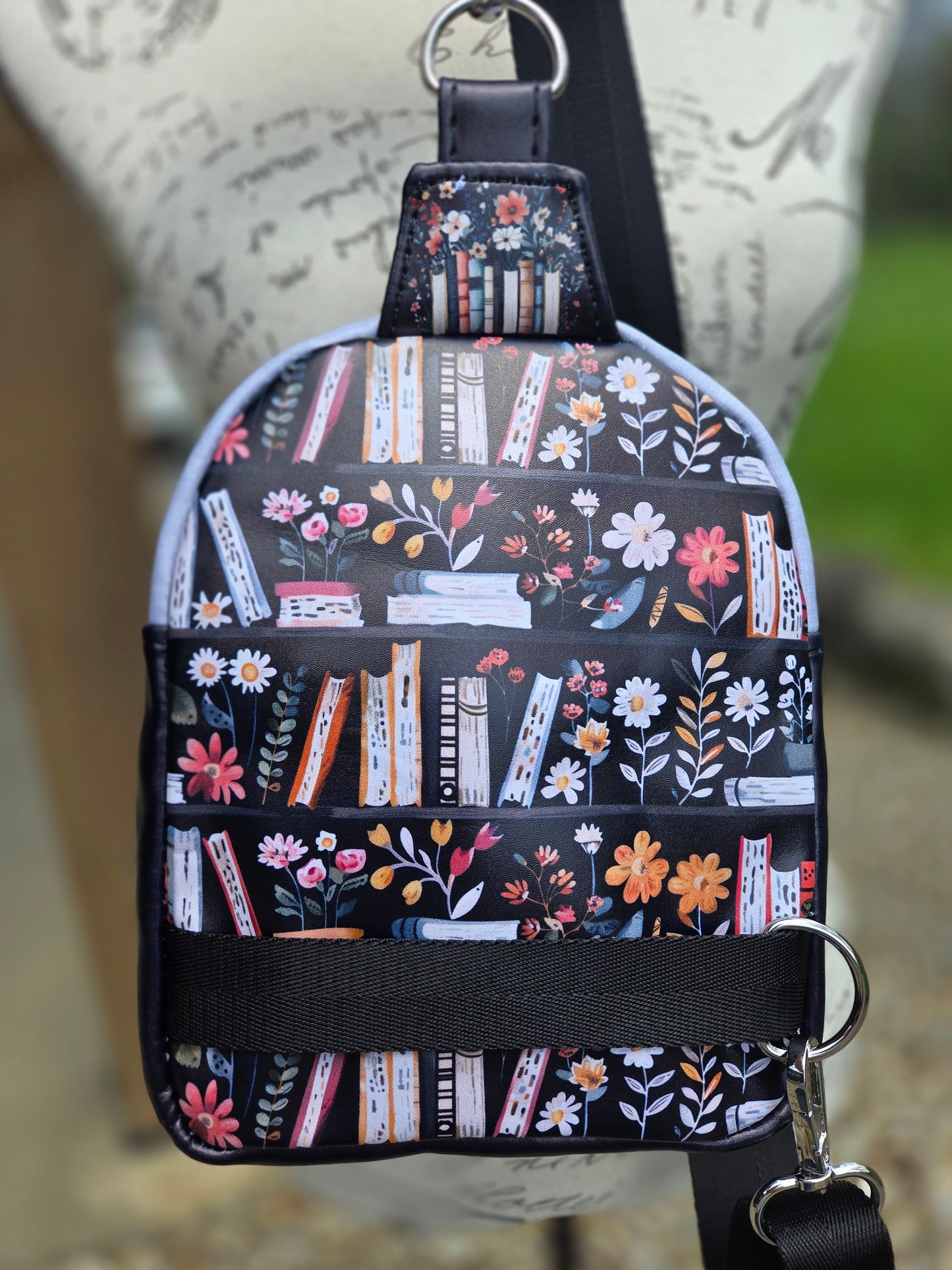 Too Many Books Mini Sling
