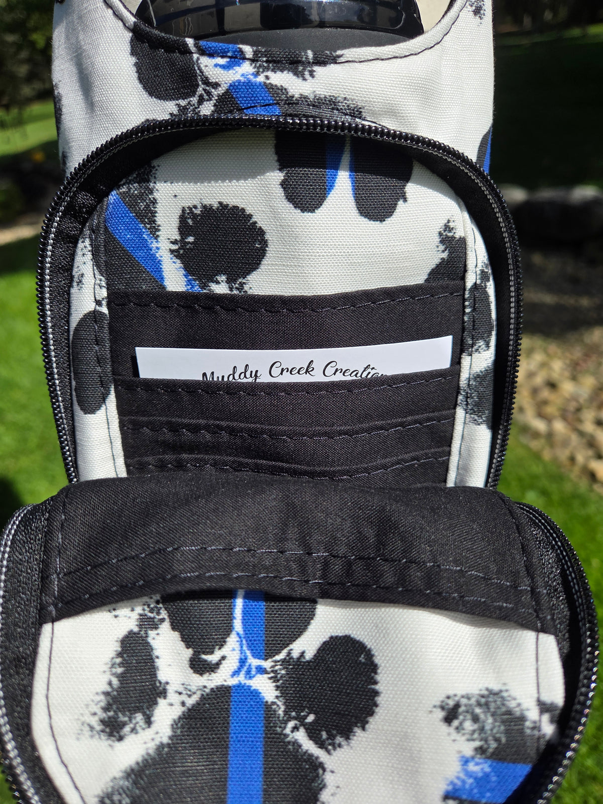 Thin Blue Line Paw Print H2O Sling