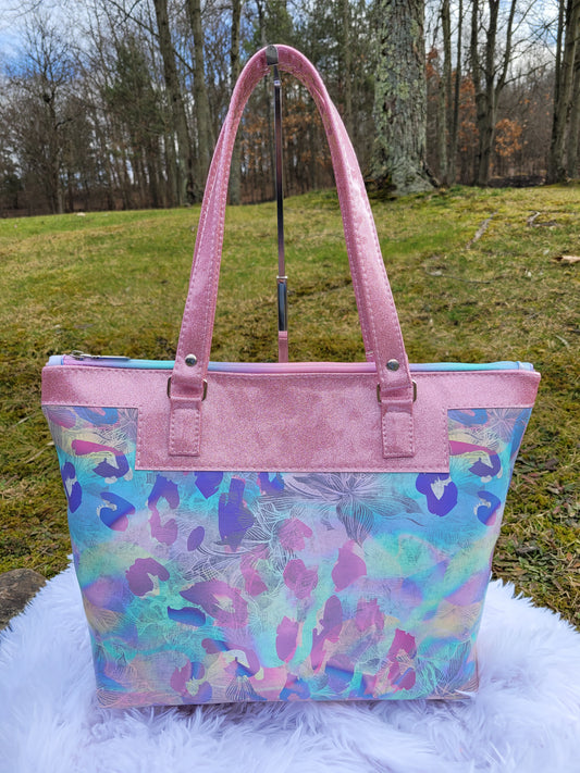 Floral Cheetah Purse