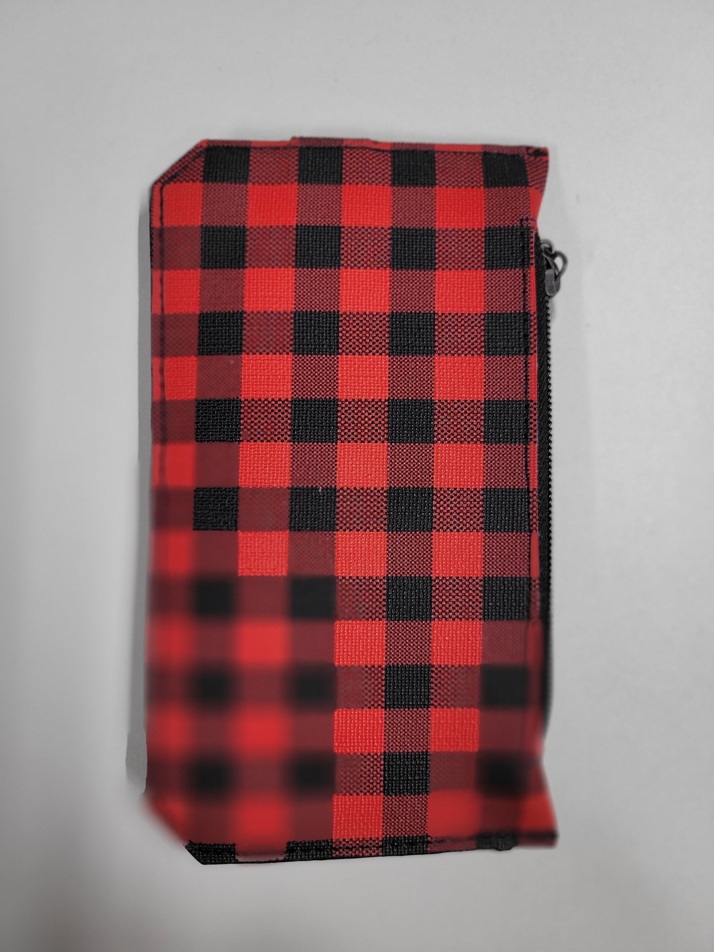 Black and Red Plaid Wallet