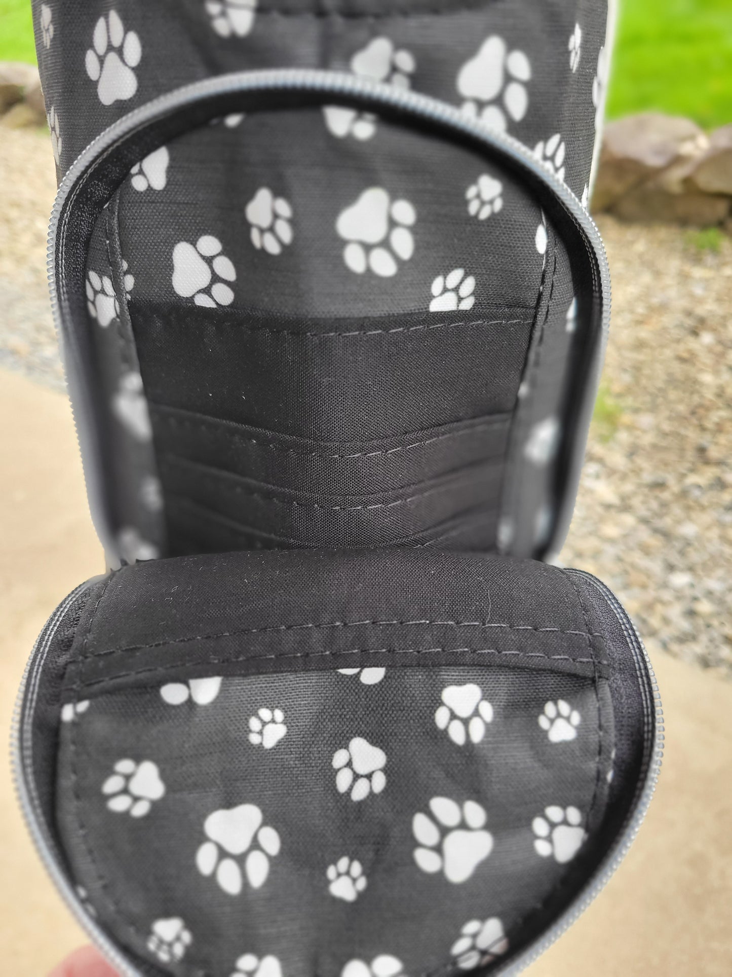 Black & White Paw Print H2O Sling