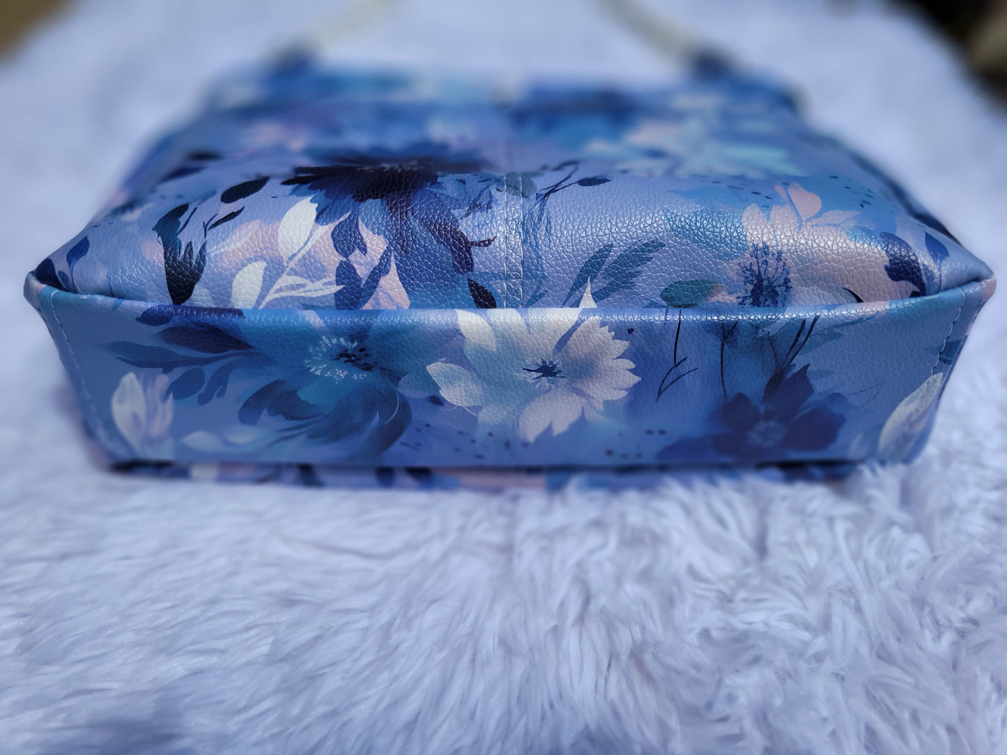 Blue Floral Boho Purse