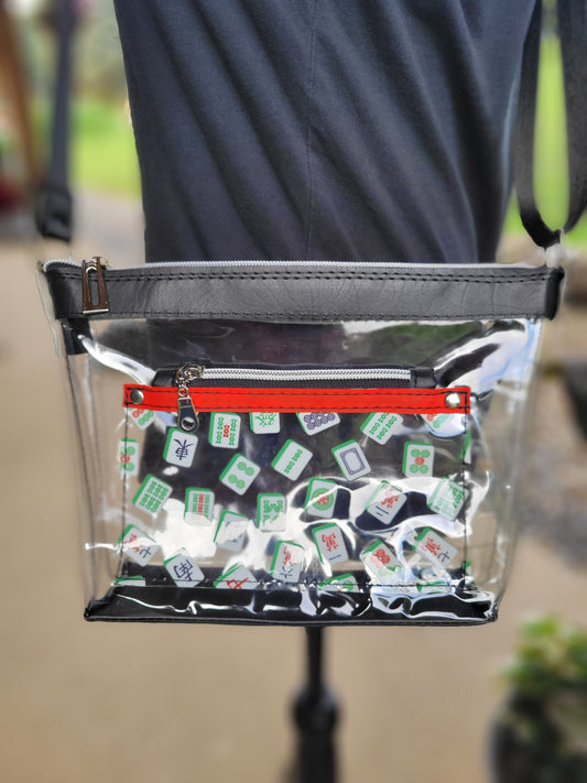 Stadium Purse with Mahjong Tiles