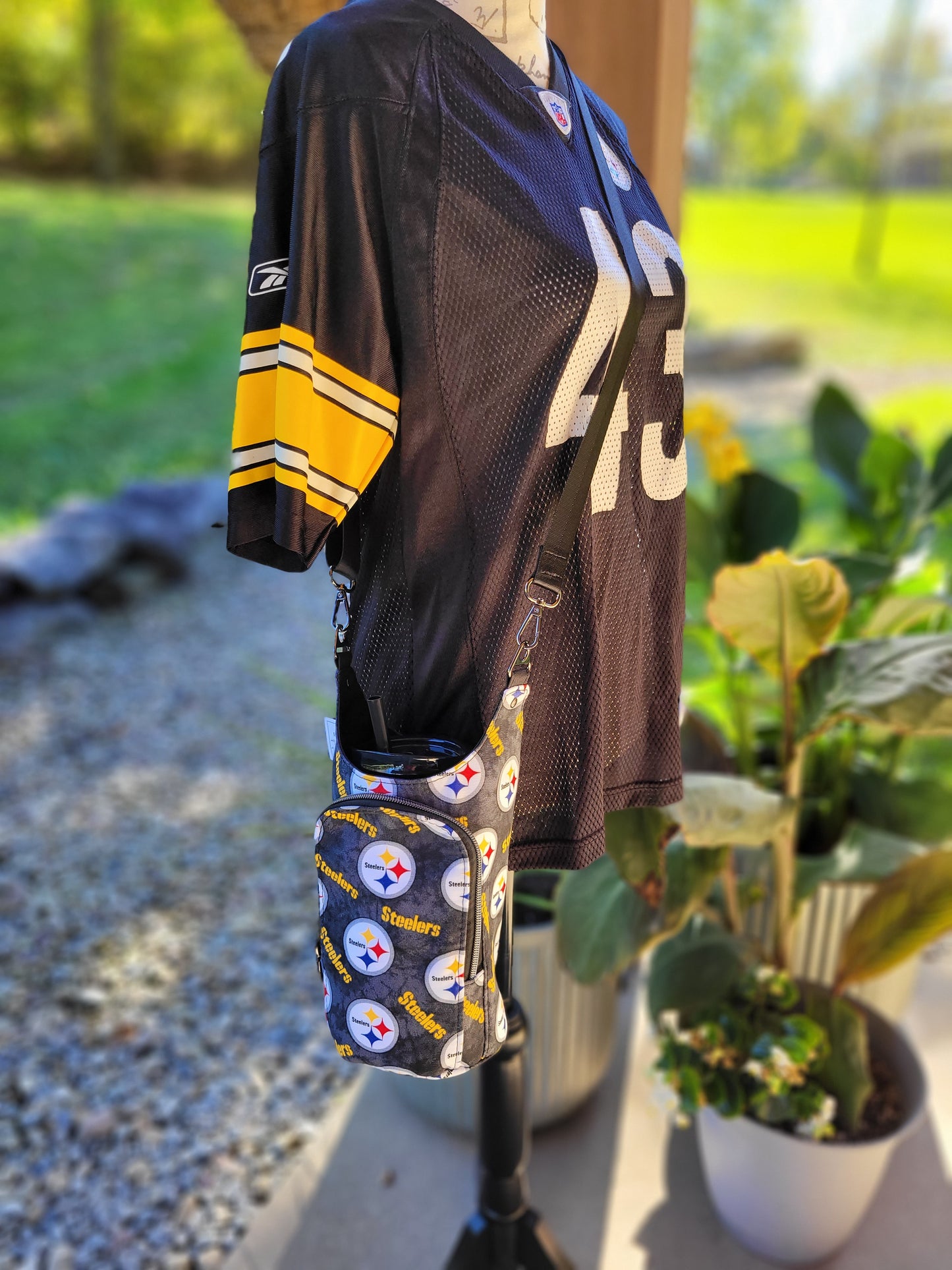 Black Pittsburgh Football H2O Sling