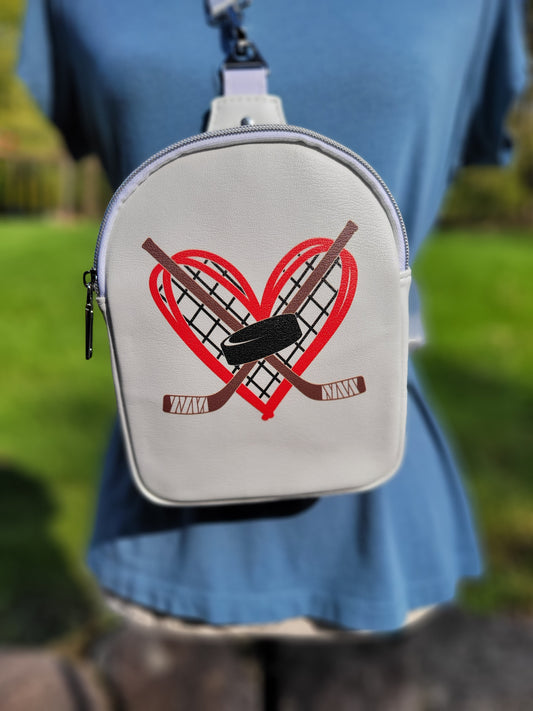 I love hockey Mini Sling