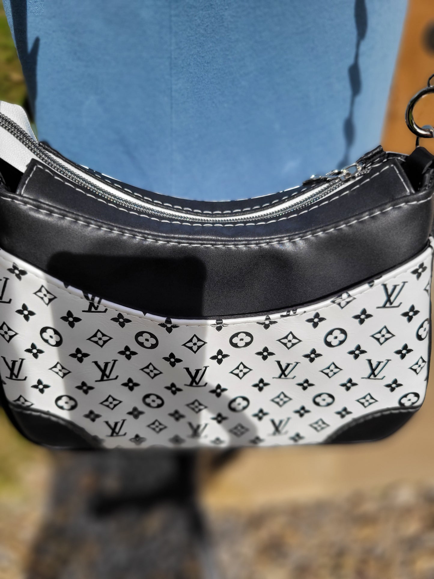 Black & White Shoulder Purse