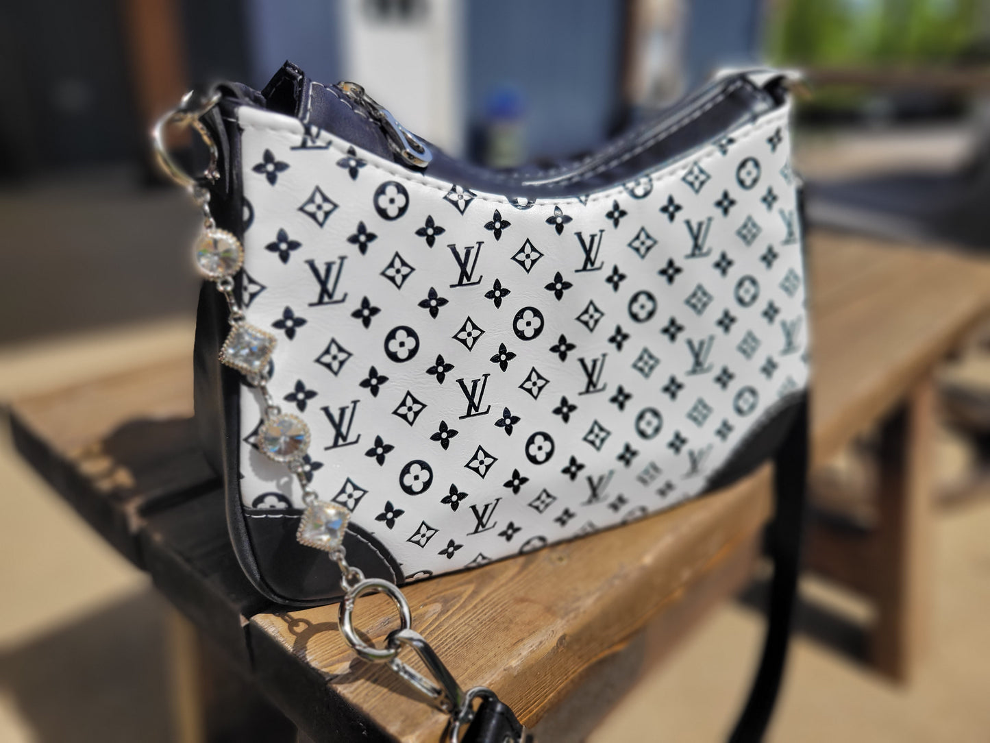 Black & White Shoulder Purse