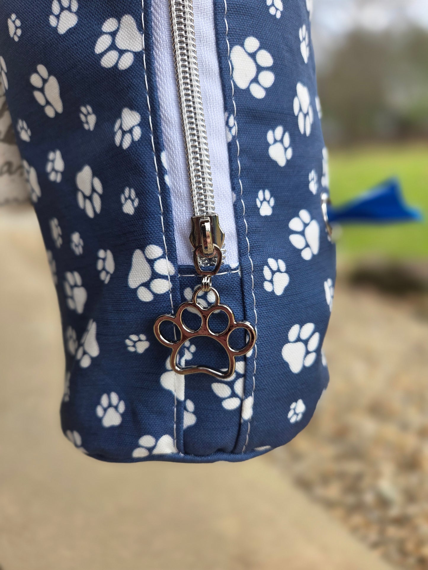 Navy Paw Print H2O Sling