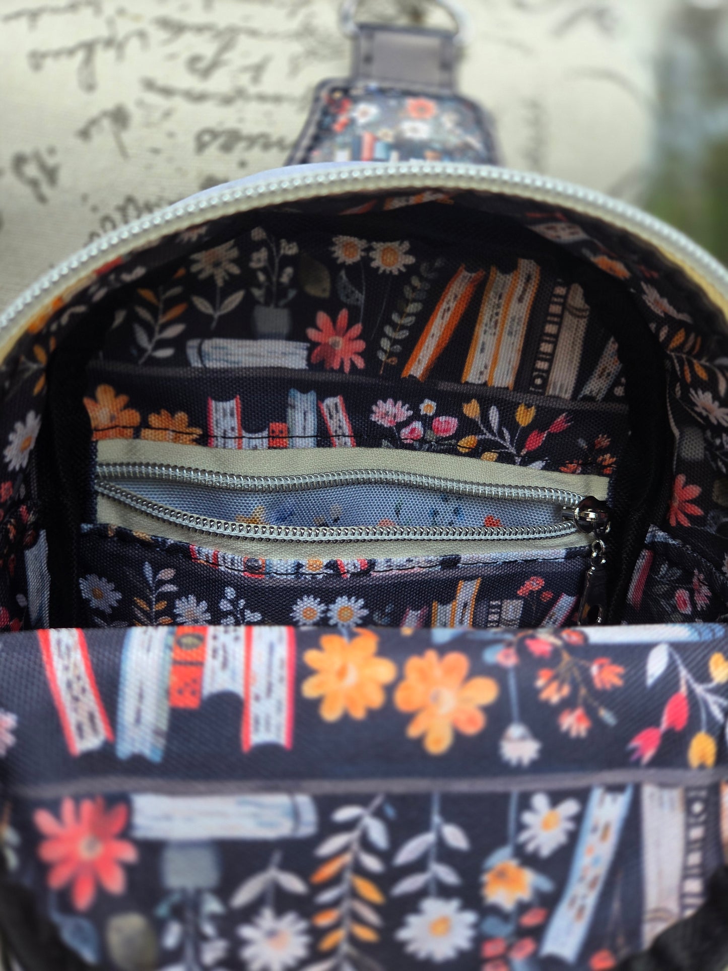 Too Many Books Mini Sling
