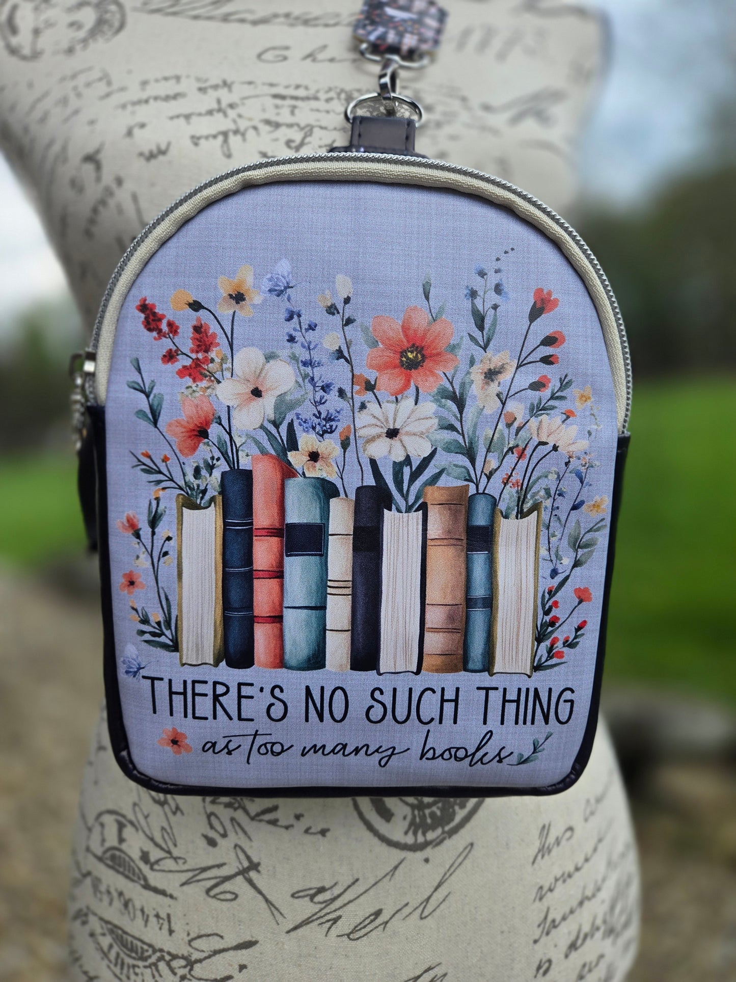 Too Many Books Mini Sling