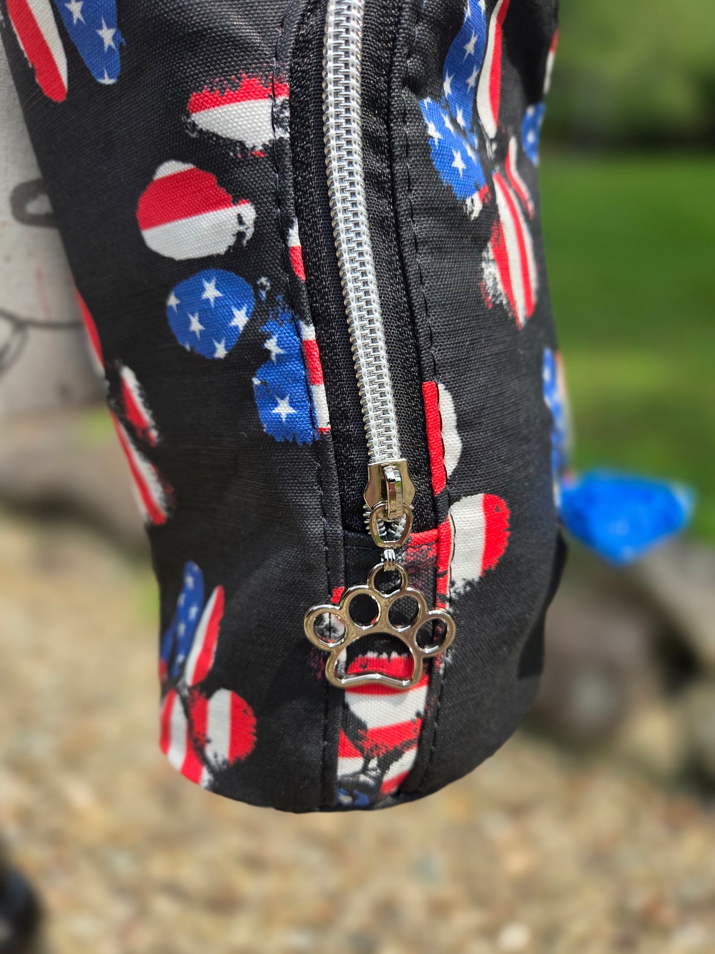 Red, White & Blue Paw Print H2O Sling